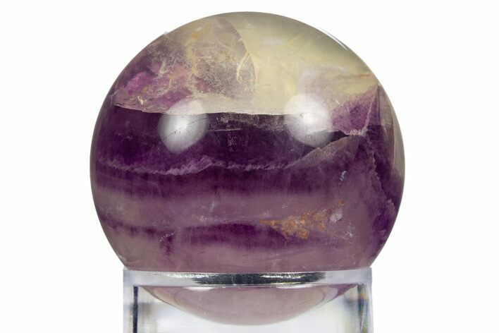 Purple Banded Fluorite Sphere - China #319736